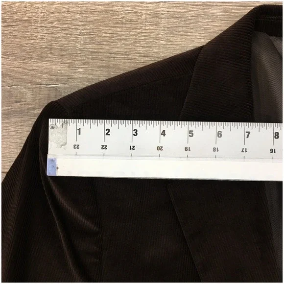 CLUB‎ ROOM Mens Corduroy Blazer Sport Coat Casual Jacket Size 44S Classic Suit